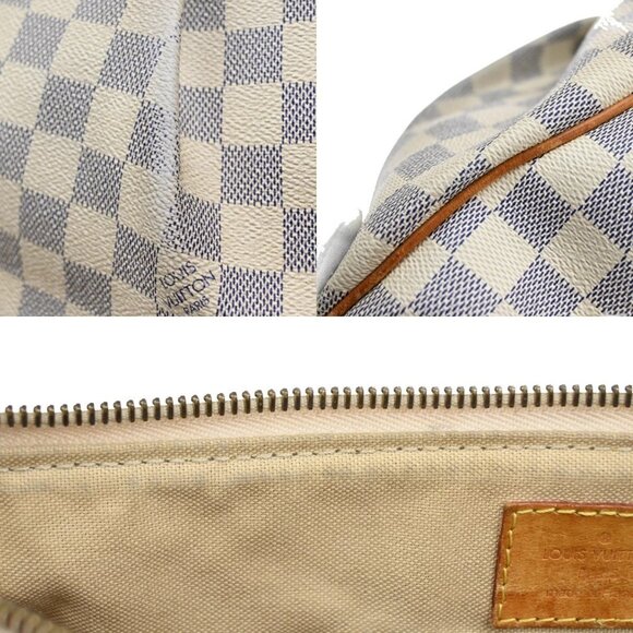 LOUIS VUITTON Siracusa PM Shoulder Bag Damier Azur Leather White N41113 84AA030 - Picture 16 of 16